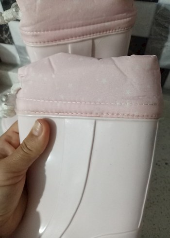 31 Beden pembe Renk Pembe Kız Çocuk Yağmur Çizmesi