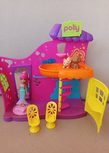 Renkli Polly Oyun Evi ve Figür Seti