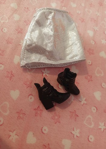 barbie bebek ayakkabısı ve etek - Görsel 2