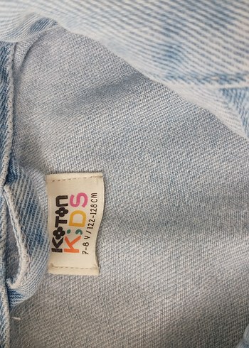 Mavi Düğmeli Kız Denim Ceket - Görsel 2