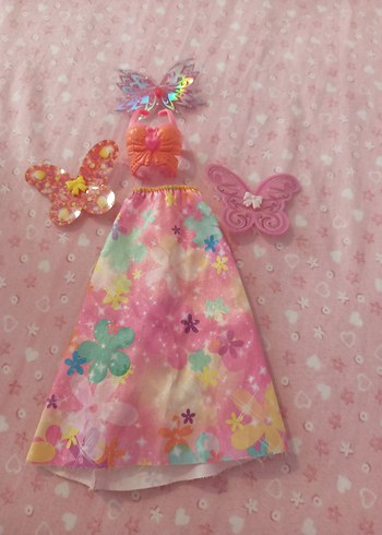 barbie kelebek elbisesi - Görsel 3