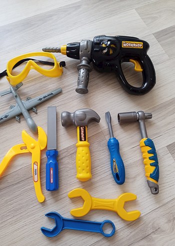 Beden Renk My Workshop Renkli Oyuncak Matkap Seti