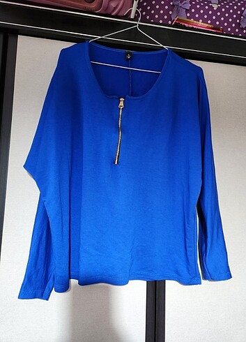 Saks mavisi bluz s/m beden