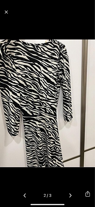 Zebra desen elbise