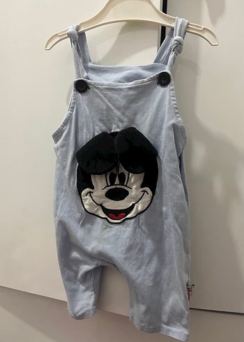 Mavi Erkek Çocuk Tulum Mickey Baskılı