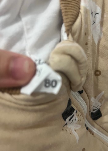 HelloBaby Bej Bebek Erkek Polar Tulum
