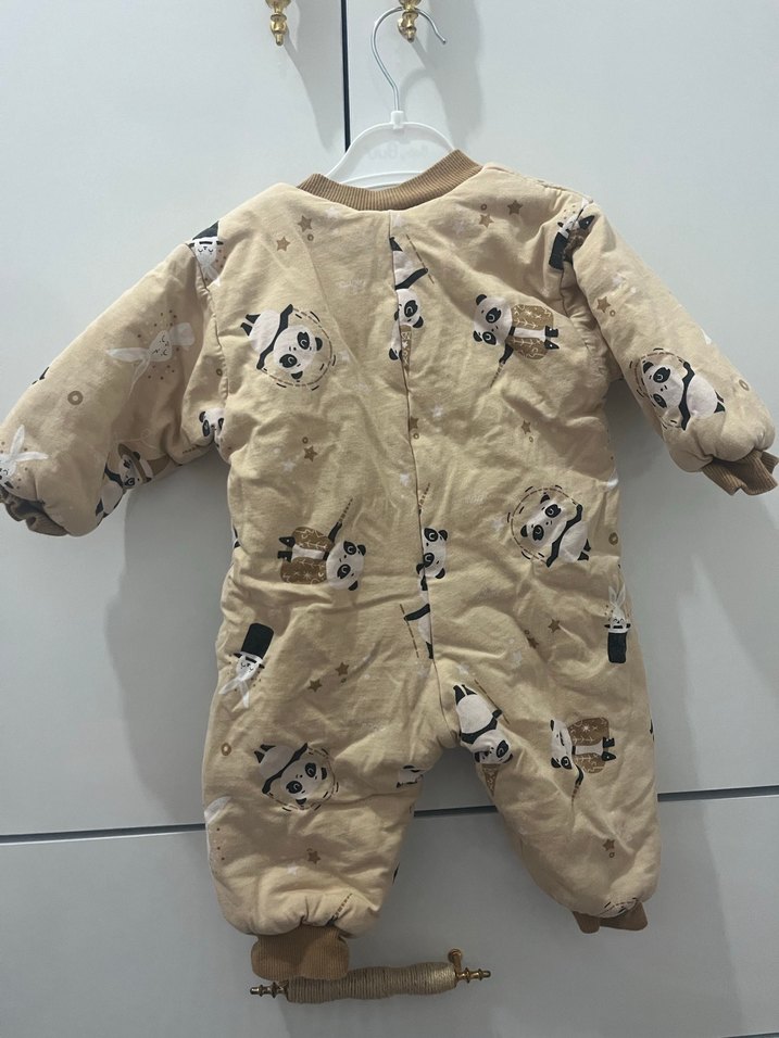 Bej Bebek Erkek Polar Tulum - Görsel 2