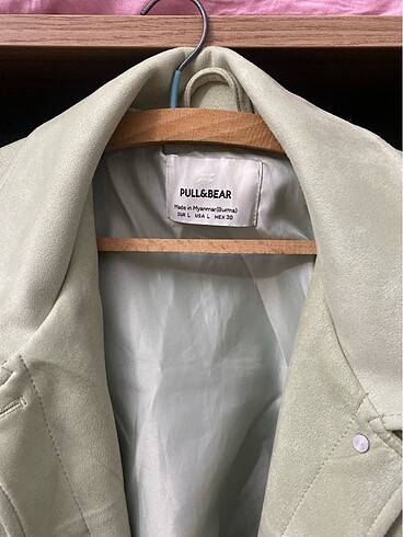 l Beden Pull And Bear Mint Ceket