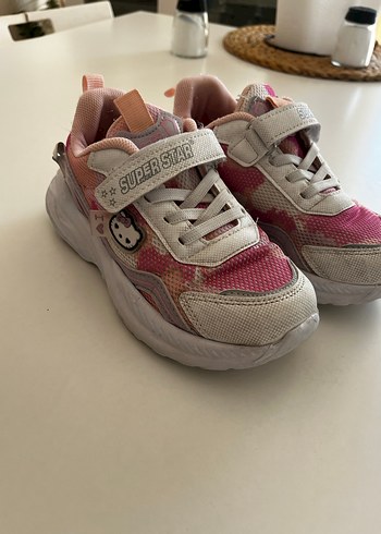 33 Beden Kız Çocuk Pembe Renkli Spor Ayakkabı