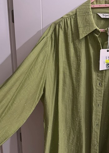 Düğmeli, Uzun Kollu, Salaş Kesim gömlek - Görsel 2