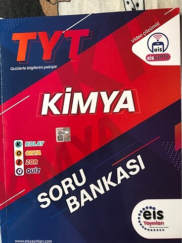 TYT KİMYA SORU BANKASI EİS YAYINLARI (VİDEO ÇÖZÜMLÜ)