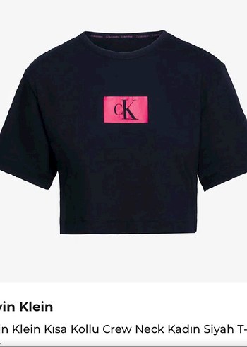 Calvin Klein Orijinal Kısa Kollu Crop Tişört