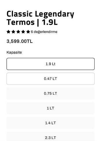 Orjinal Stanley 1.9 LT Vakumlu Paslanmaz Çelik Termos - Görsel 2