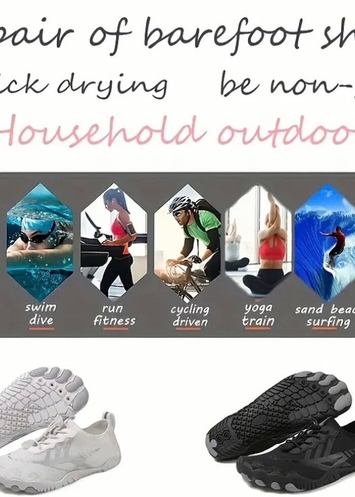 Unisex Spor Fıtnes Deniz Ayakkabısı - Görsel 5