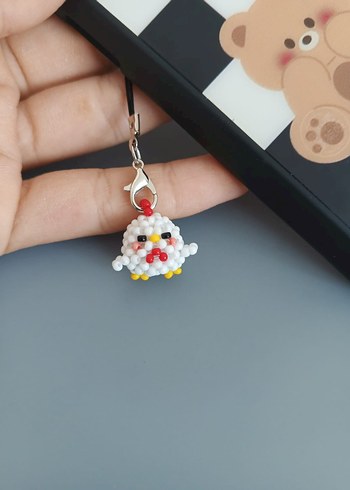 tavuk telefon charmı - Görsel 3