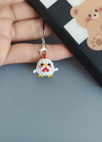 tavuk telefon charmı - Görsel 2