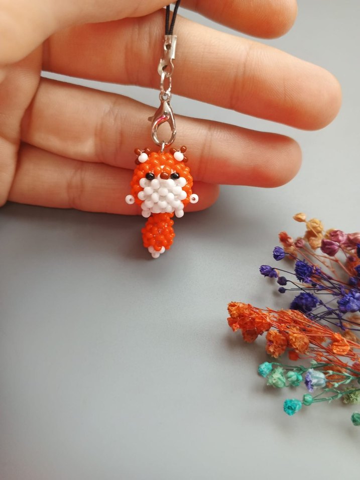 tilki telefon charmı - Görsel 2