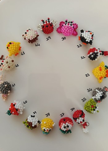 sevimli hayvanlar telefon charmı - Görsel 3