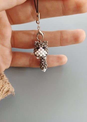 kedi telefon charmı - Görsel 2