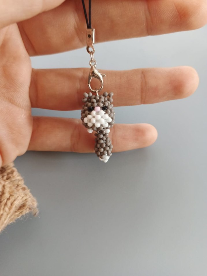 kedi telefon charmı - Görsel 2