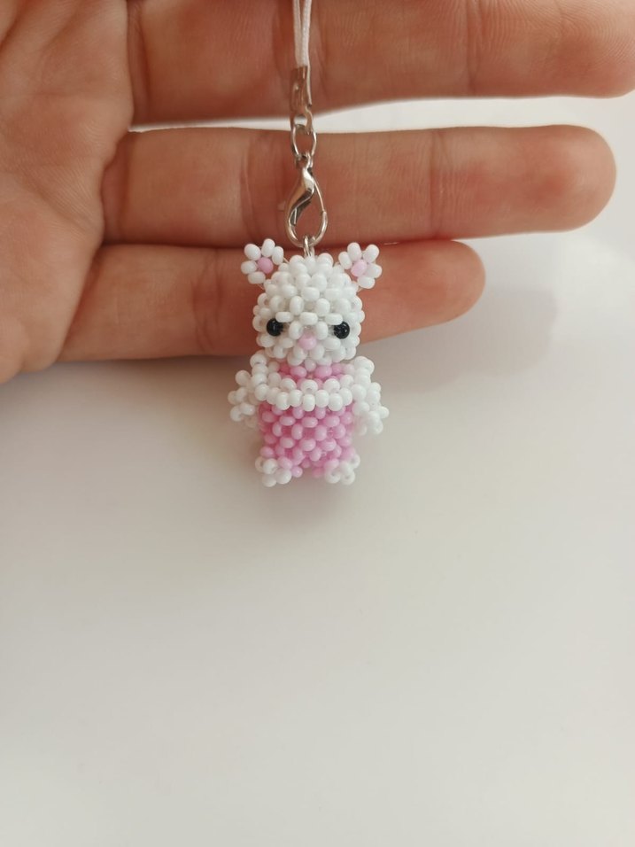 kedi telefon charmı - Görsel 3