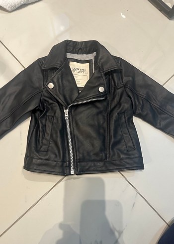 Erkek Çocuk Siyah Deri Ceket - Görsel 2