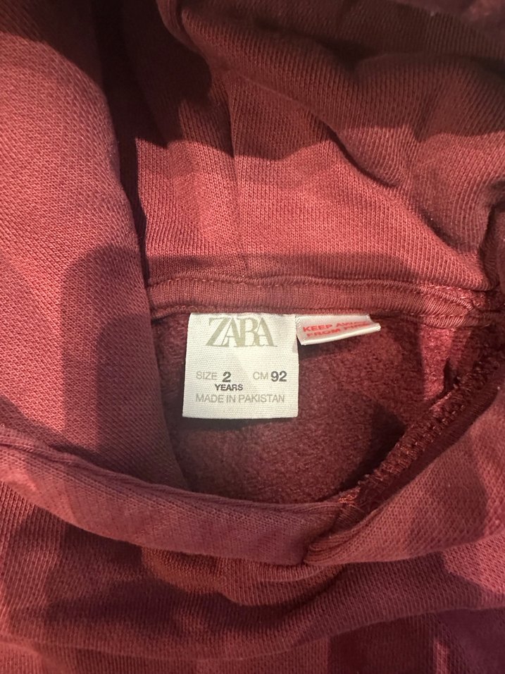 Erkek Çocuk Bordo Kapüşonlu Basic Takım - Görsel 3