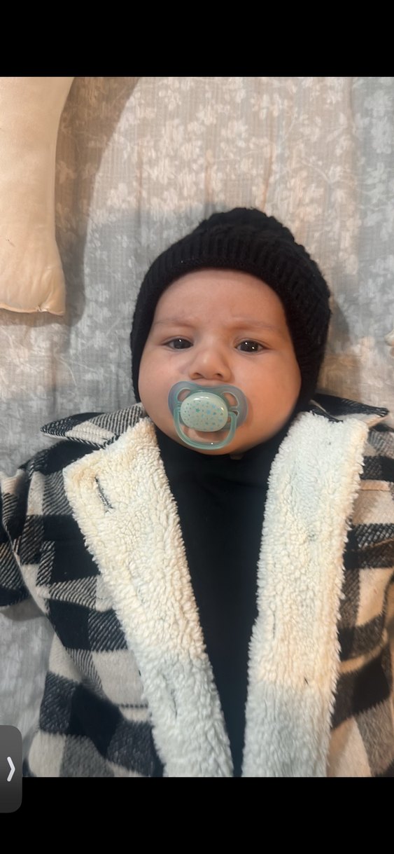 Çocuk Gri Kareli Düğmeli Ceket - Görsel 3