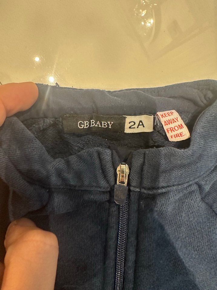 Erkek Çocuk Lacivert Fermuarlı Sweatshirt - Görsel 2