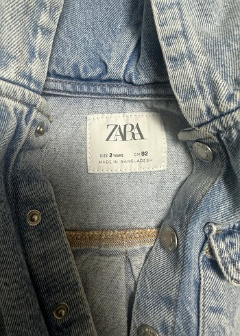 Mavi Kapüşonlu Denim Ceket - Görsel 2