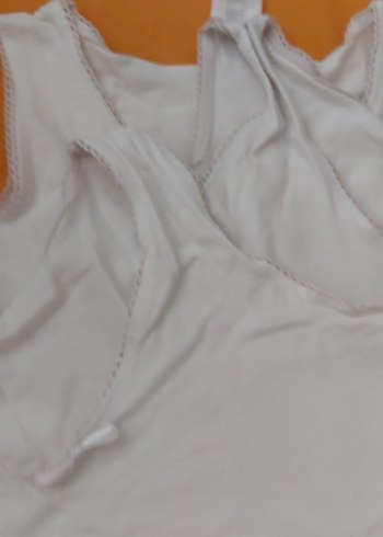 Beyaz Kız Çocuk Atlet 3'lu paket - Görsel 2