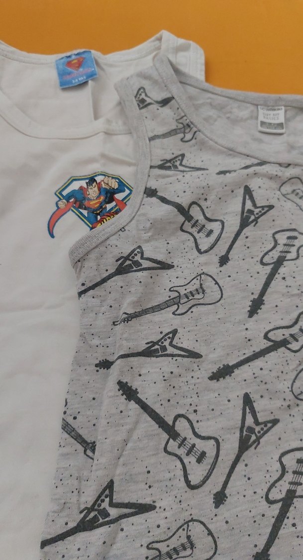 Çocuk Gri Baskılı Atlet 2'li Takım - Görsel 3