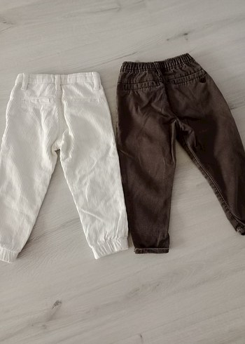 Erkek Çocuk krem ve Kahverengi Rahat Pantolon - Görsel 7