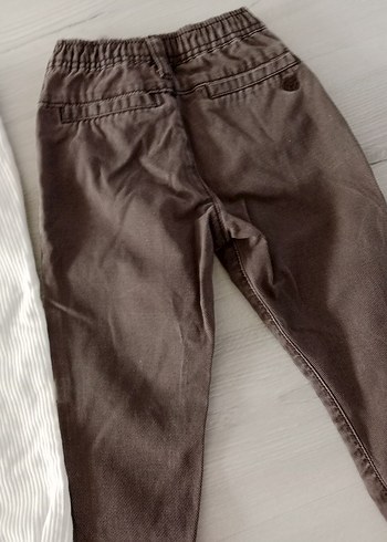 Erkek Çocuk krem ve Kahverengi Rahat Pantolon - Görsel 10