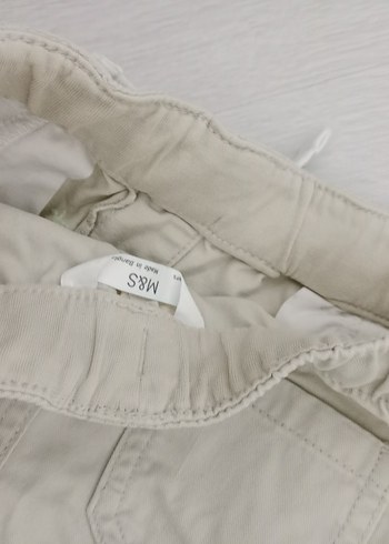 Nakışlı Beyaz Erkek Keten Şort - Görsel 10