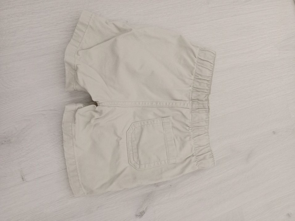 Nakışlı Beyaz Erkek Keten Şort - Görsel 5