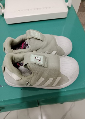 Kız Çocuk Gri Beyaz Cırtlı Spor Ayakkabı - Görsel 3