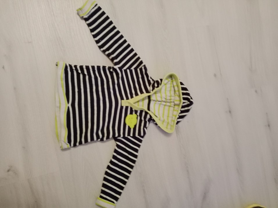 Kapşonlu Çizgili Bebek Tulum - Görsel 5