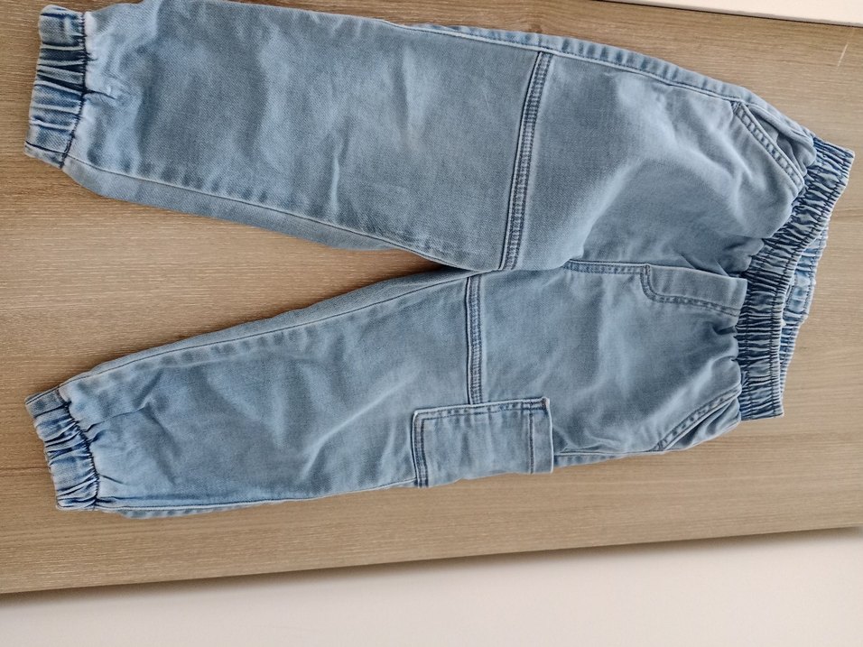 Erkek Çocuk Gri Bol Kesim Kot Pantolon - Görsel 4