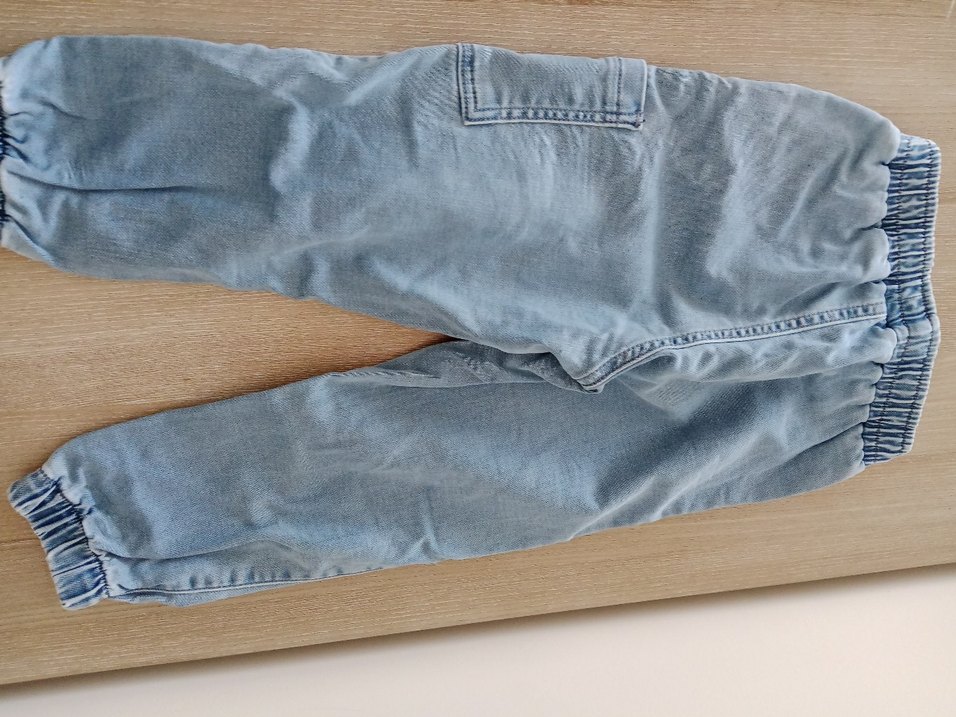 Erkek Çocuk Gri Bol Kesim Kot Pantolon - Görsel 2