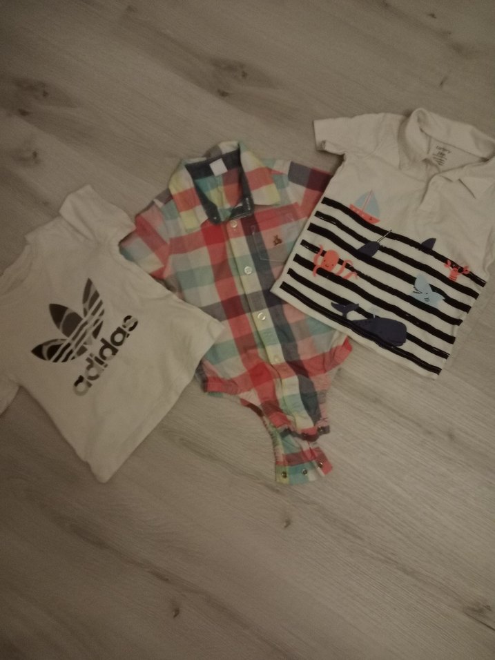 Bebek Erkek Çok Renkli Kısa Kollu Üçlü Takım - Görsel 2