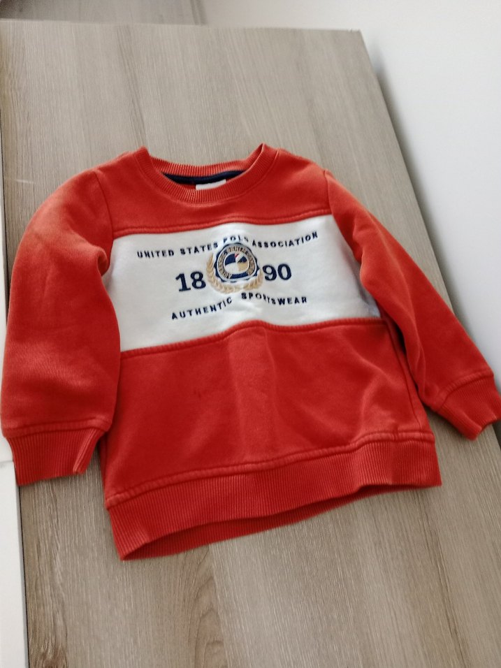 Erkek Çocuk Kırmızı Baskılı Sweatshirt - Görsel 2