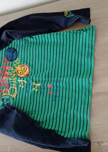 Erkek Çocuk Fermuarlı Yeşil Sweatshirt - Görsel 8