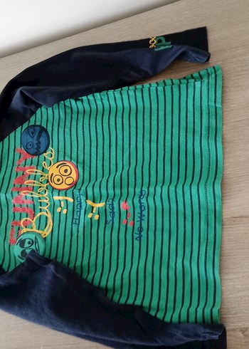 Erkek Çocuk Fermuarlı Yeşil Sweatshirt - Görsel 4