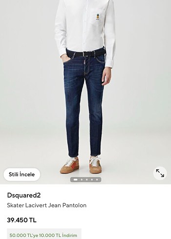 DSquared2 Skater Lacivert Jean Pantolon