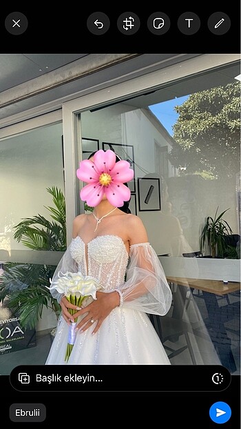 Gelinlik markası arya ns sposa kolları ayrı giyiliyor