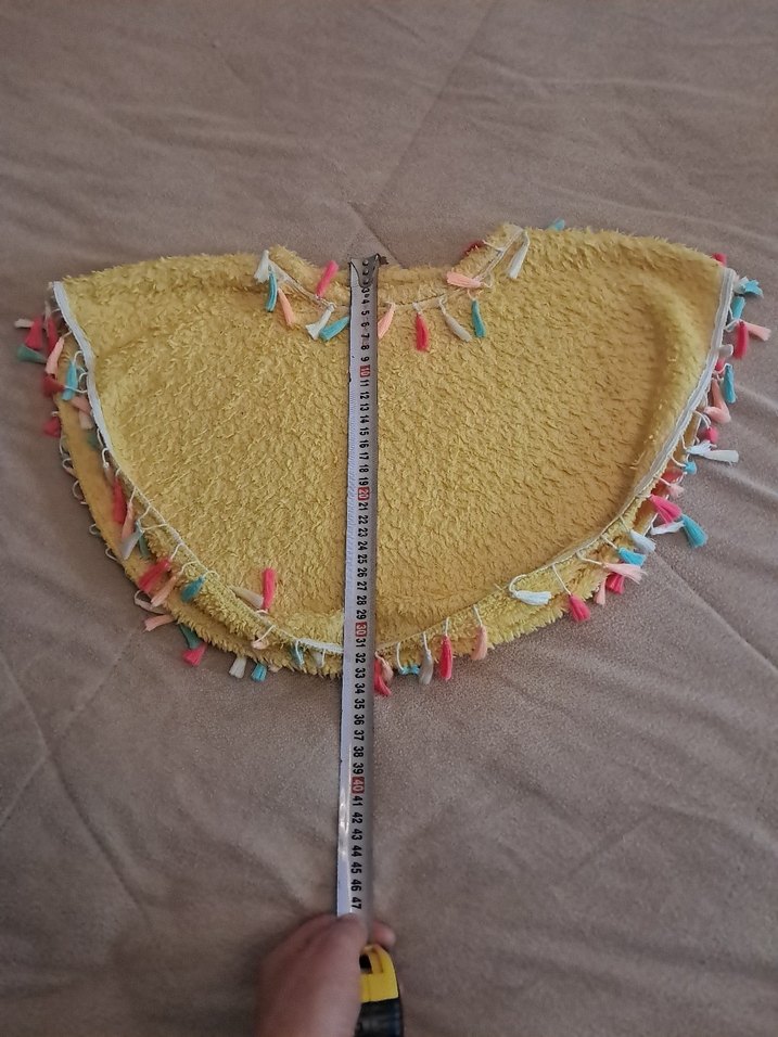 Renkli Nakışlı Kız Çocuk Panço - Görsel 2