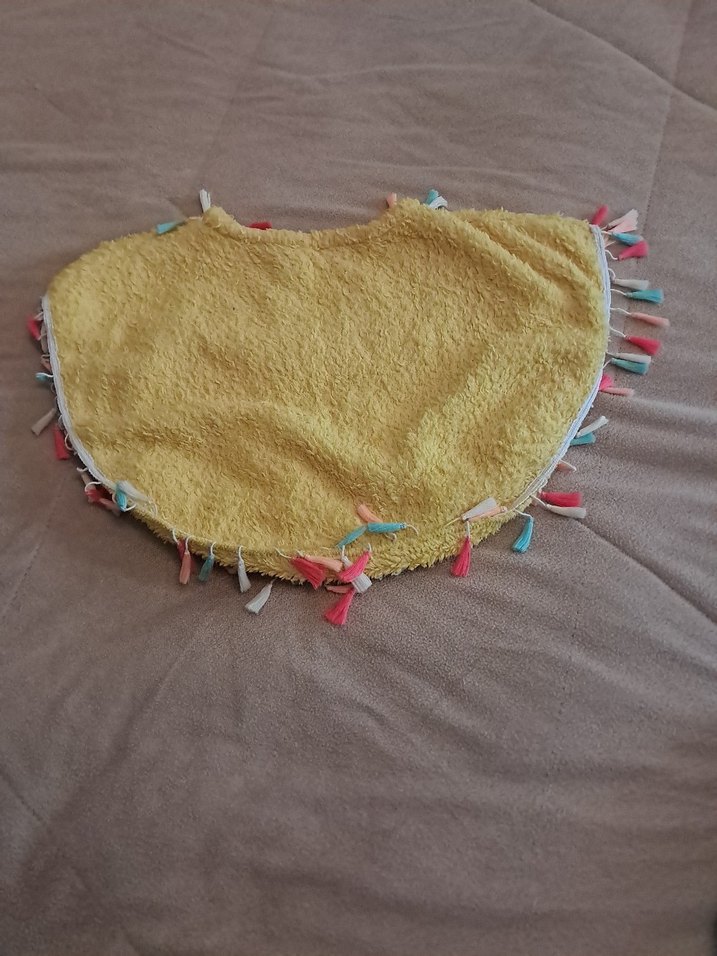 Renkli Nakışlı Kız Çocuk Panço - Görsel 4