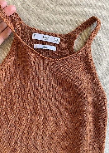Kahverengi Triko Kolsuz Kadın Siblız - Görsel 6