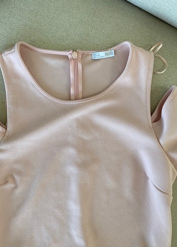 Pembe Kısa Kollu Kadın Tulum - Görsel 5